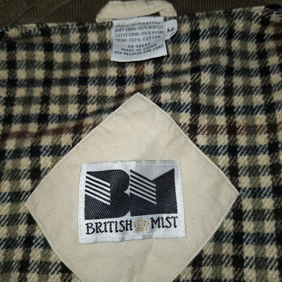Vintage Y2k British Mist Flannel Lined Chore Coat - Picture 4 of 8